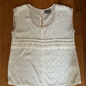 Maeve cream tank top. Size small in EUC.